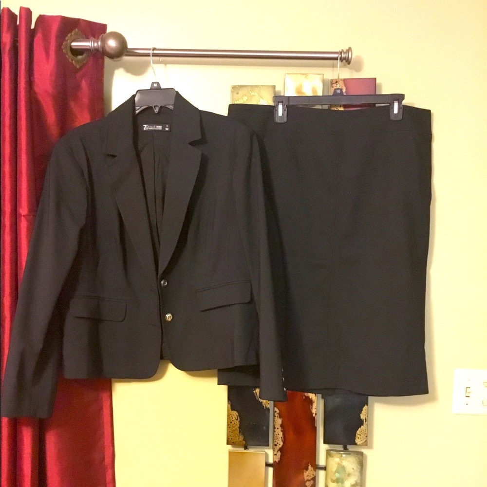New York & Company Black Skirt Suit